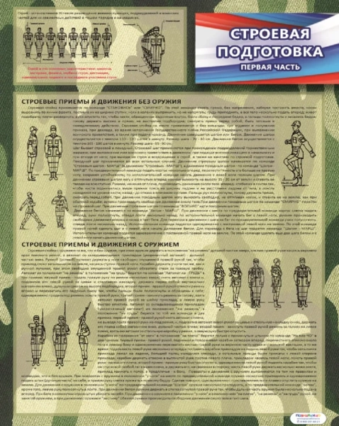 Стенд «Строевая подготовка»